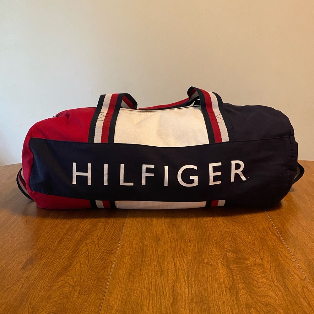 🔴⚪️Tommy Hilfiger Duffel Bag Large Navy Red White